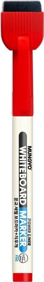 Mungyo Marker suchościeralny mini z gąbką czerw. (12szt)