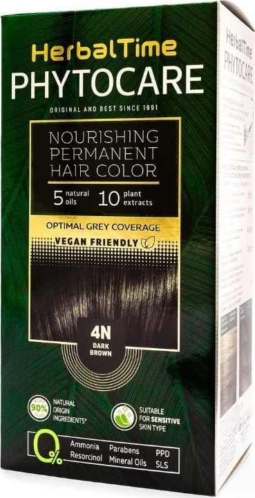 ENERGY OF VITAMINS HERBAL TIME Phytocare Farba do włosów 4N Dark Brown