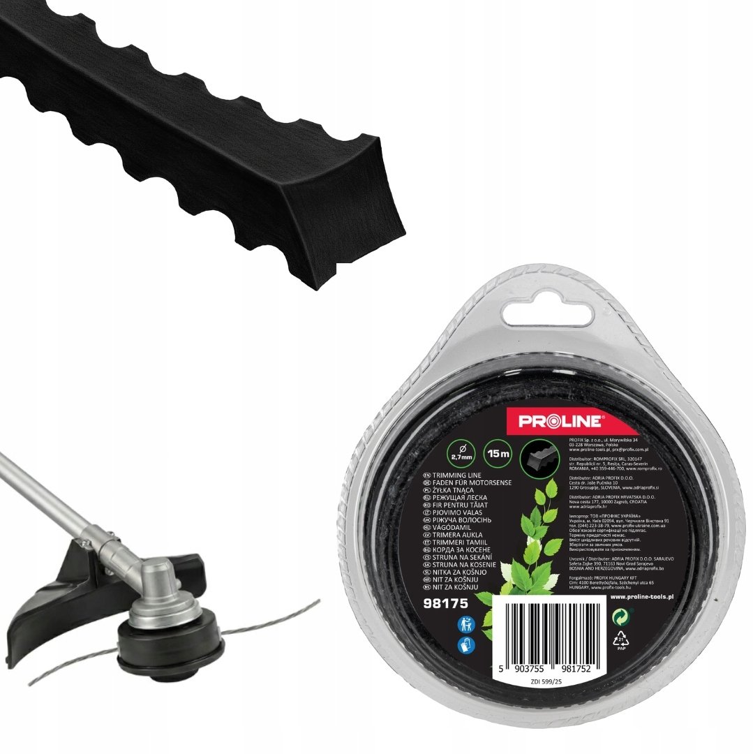 Pro-Line ŻYŁKA TNĄCA PROFIL "ZĘBY PIŁY" 2.7MM X 15M, PROLINE