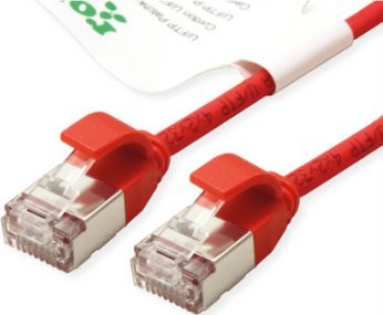 Roline ROLINE GREEN F/UTP DataCenter Patchkabel Cat.6A (Class EA), LSOH, extra dun, rood, 2 m