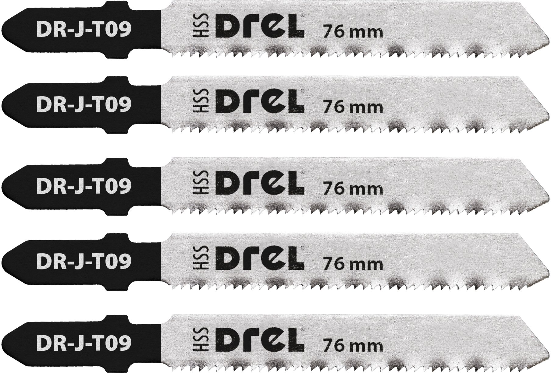 Drel DREL Brzeszczoty T 50 mm 21TPI do metalu 5 szt