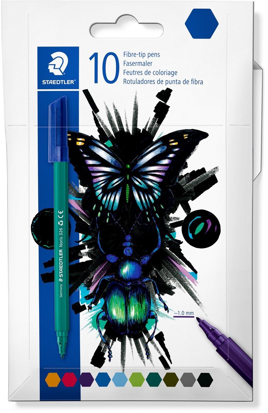 Staedtler STAEDTLER Fasermaler cool & cute 10er-Set im Kartonetui retail