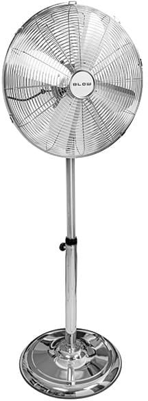44-655# Wentylator stojący 16" 60w srebrny metalowy
