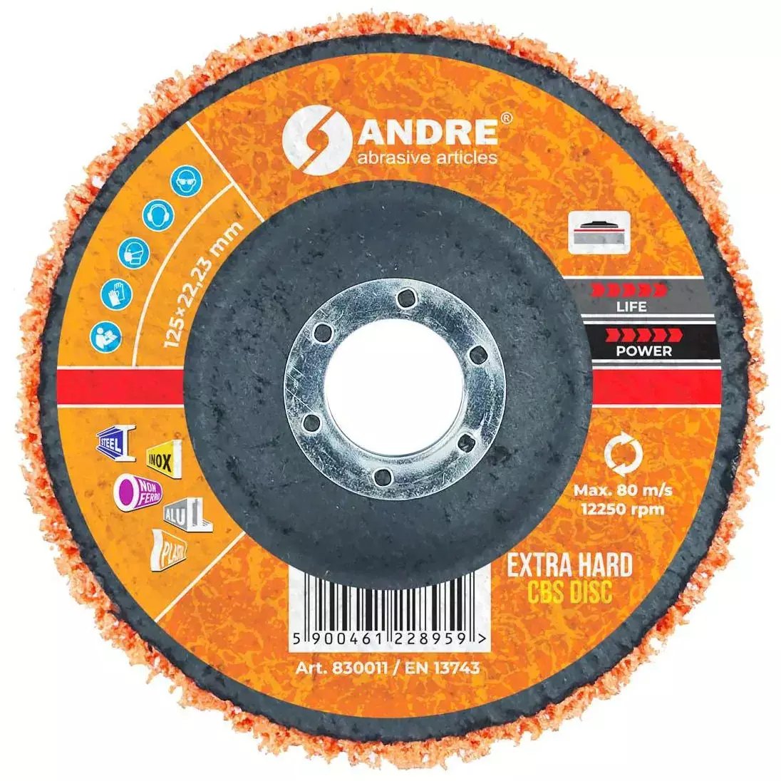 Andre ANDRE KRĄŻEK SZLIFIERSKI CBS 125mm EXTRA HARD – ORANGE