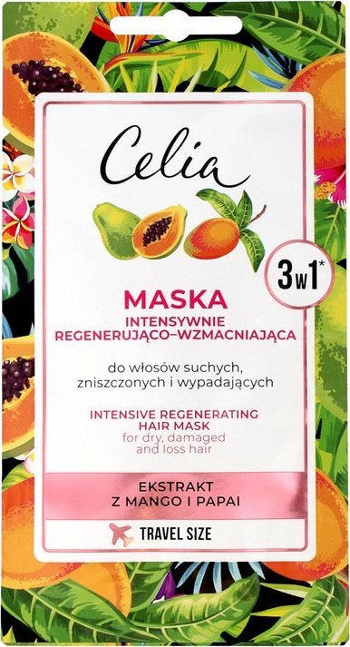 Celia Maska do włosów intensywnie regenerująco - wzmacniająca 3w1 10ml - saszetka
