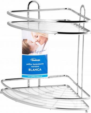 Koszyk prysznicowy Galicja Półka łazienkowa narożna pod prysznic 2P Blanca chrom (GAL 806973 23046/A...