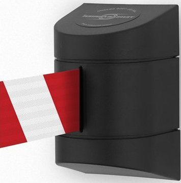 Tensator Taśma odgradzająca, ostrzegawcza rozwijana w kasecie montowanej na śruby. MIDI. Zapięcie przeciwpaniczne (Długość 3,5 m)