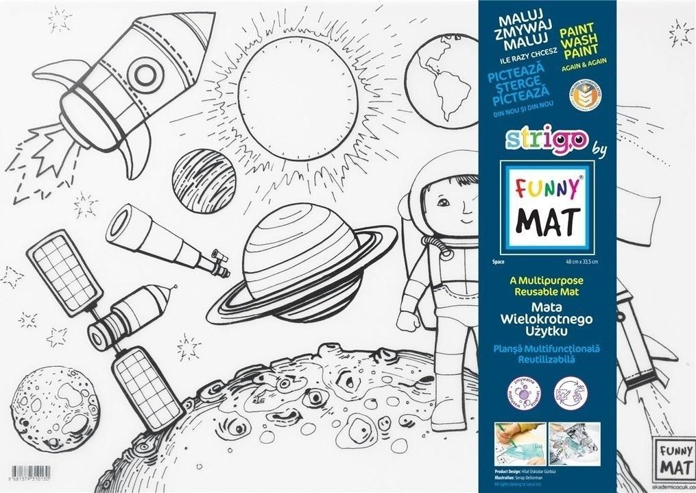 Strigo Mata transaprentna Space Funny Mat STRIGO