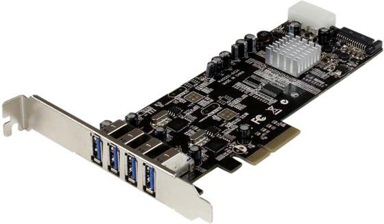 Фото - PCI-контролер Startech.com Kontroler StarTech PCIe 2.0 x4 - 4x USB 3.0  (PEXUSB3S44V)