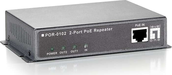 Konwerter światłowodowy LevelOne LEVEL ONE POR-0102 Power over Ethernet PoE Extender - 552014