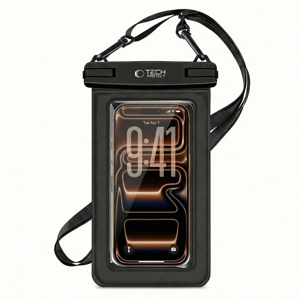 Tech-Protect TECH-PROTECT UWC7 Universal waterproof floating case 6.9 inch Black