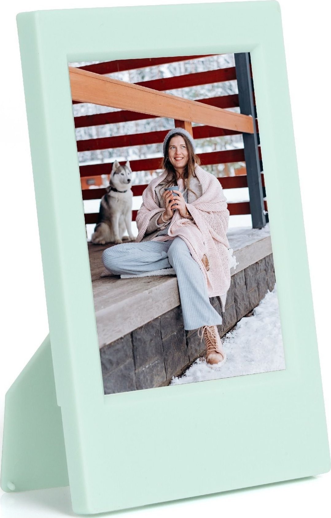 Ramka LoveInstant Ramka Stojąca do Zdjęć Fuji Fujifilm INSTAX MINI 12 11 9 8 40 EVO LiPlay Lin 2 SE / ZINK / Miętowa