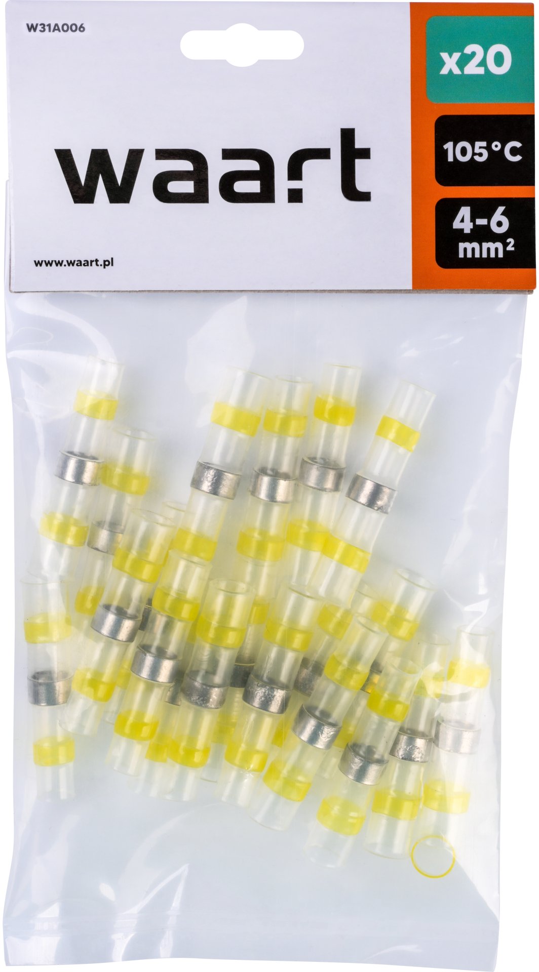 Waart WAART Koszulki termokurczliwe z cyną 4-6 mm2 20 szt