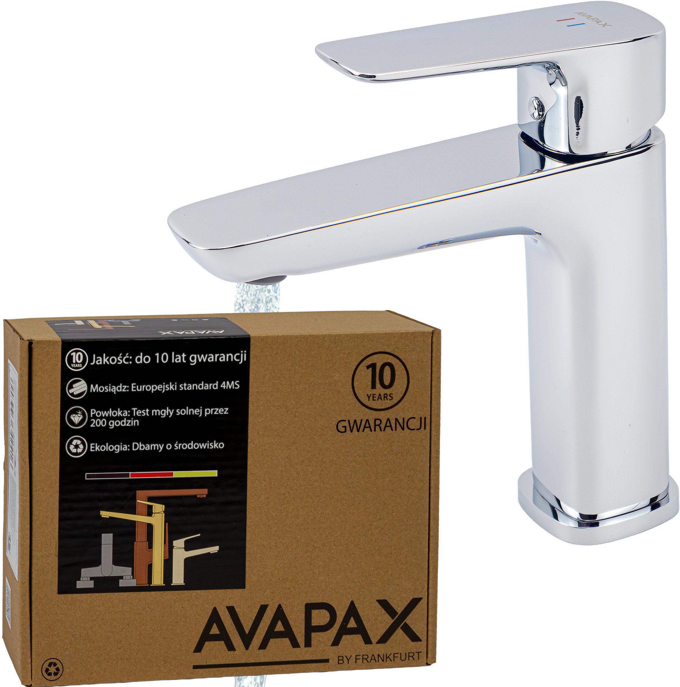 Bateria umywalkowa Avapax Quasar stojąca chrom (ABQA111111)