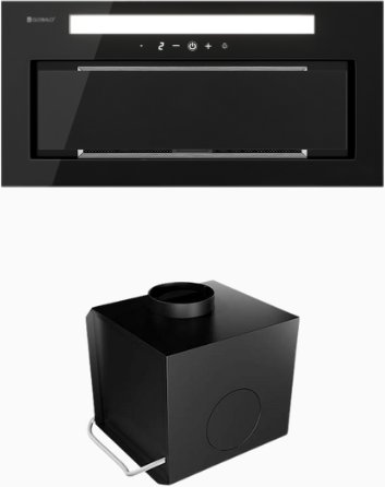 Okap Globalo Okap kuchenny GLOBALO Silentio 60.2 Black + Turbina TW 1.2 one size