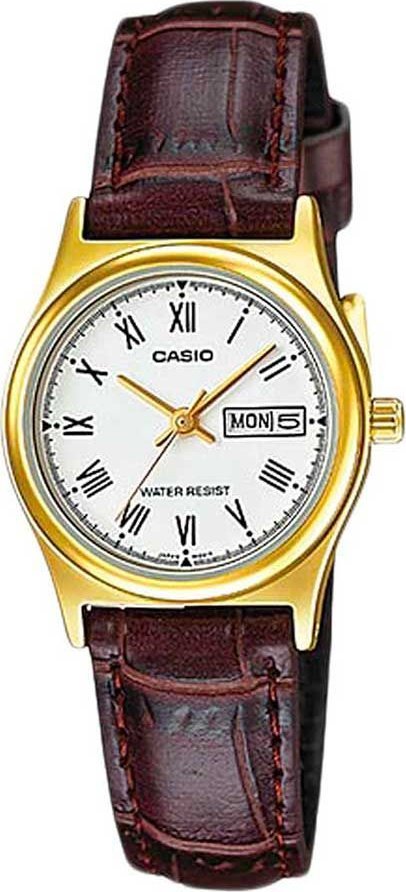Zegarek Casio Zegarek marki Casio model LTP-V006 kolor Brązowy. Akcesoria damski. Sezon: Cały rok NoSize