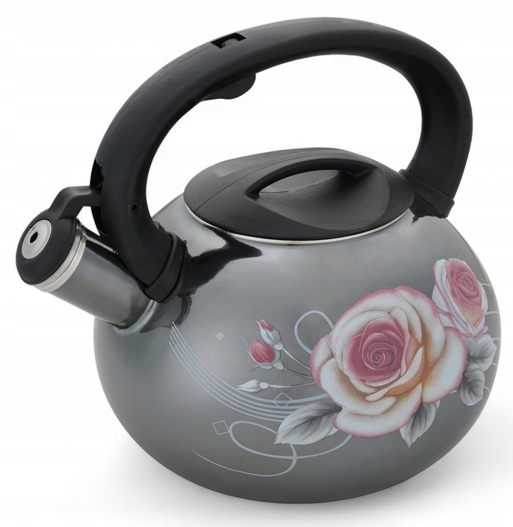 Masterpan Czajnik emaliowany 3L z gwizdkiem. Masterpan MP-2547. Indukcja, gaz