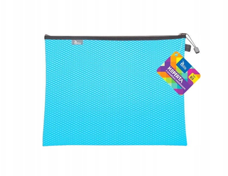 Koperta B5 z suwakiem metalowym niebieska BT608-N tetis