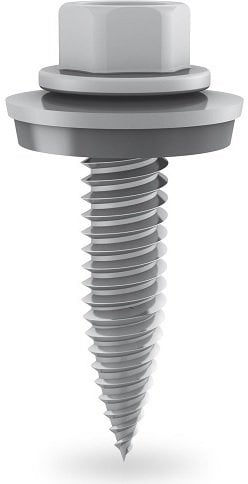 Azo Wkręt samowiercący 6x25mm ze stali nierdzewnej su EPDM do mocowania paneli PV 100vnt.