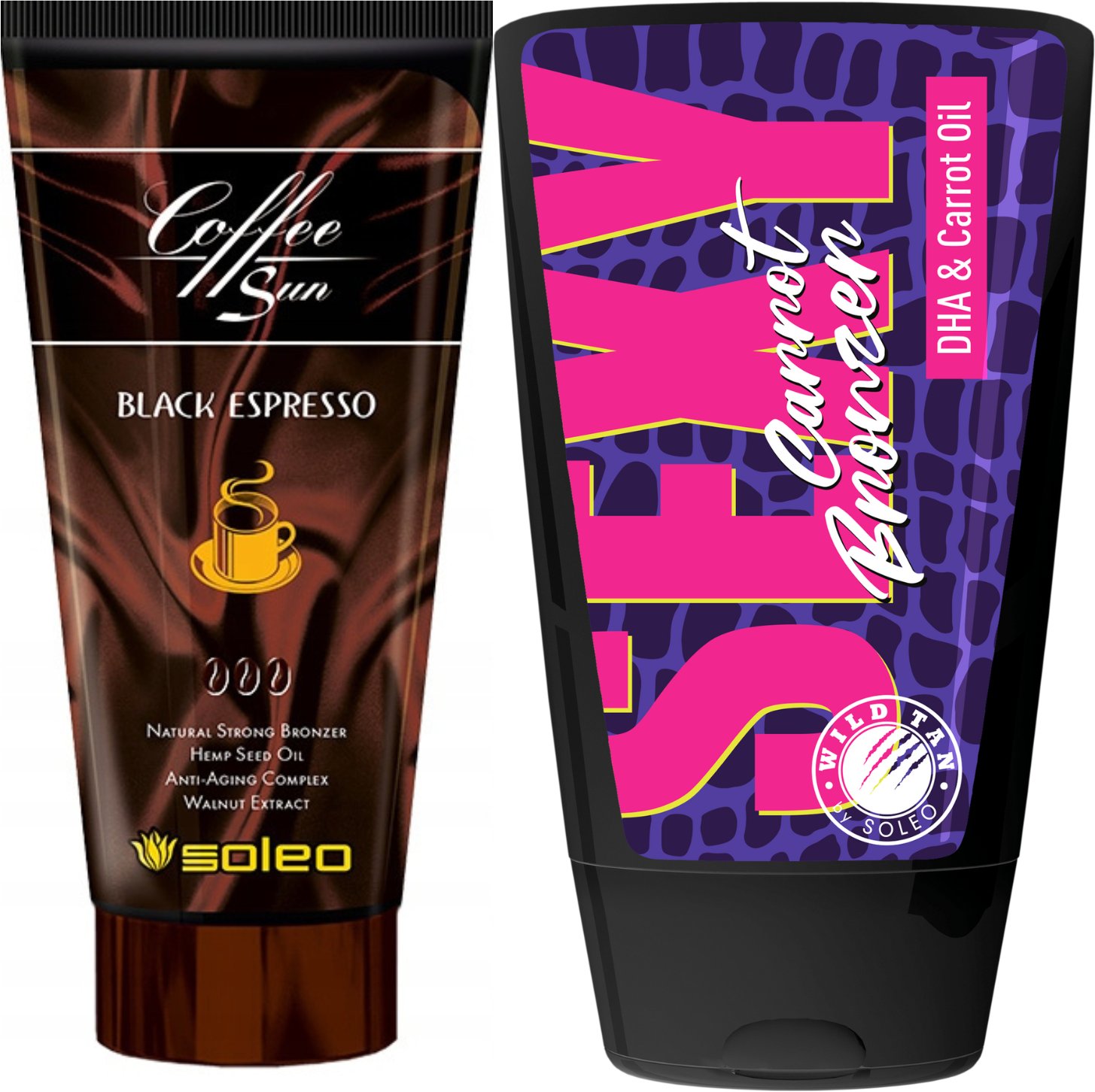 Soleo Coffee Sun Black Espresso + Wild Tan Sexy Carrot