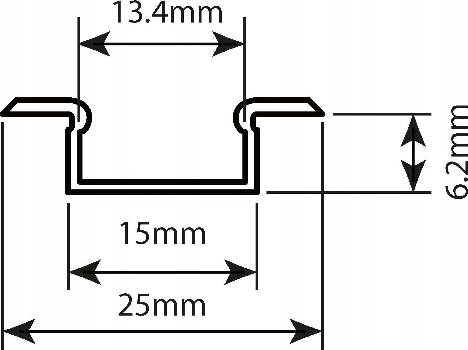 Taśma LED Prescot Prescot profil LED MICRO-K-ALU-MLC-1M 1m mleczny podtynkowa anodowany COM