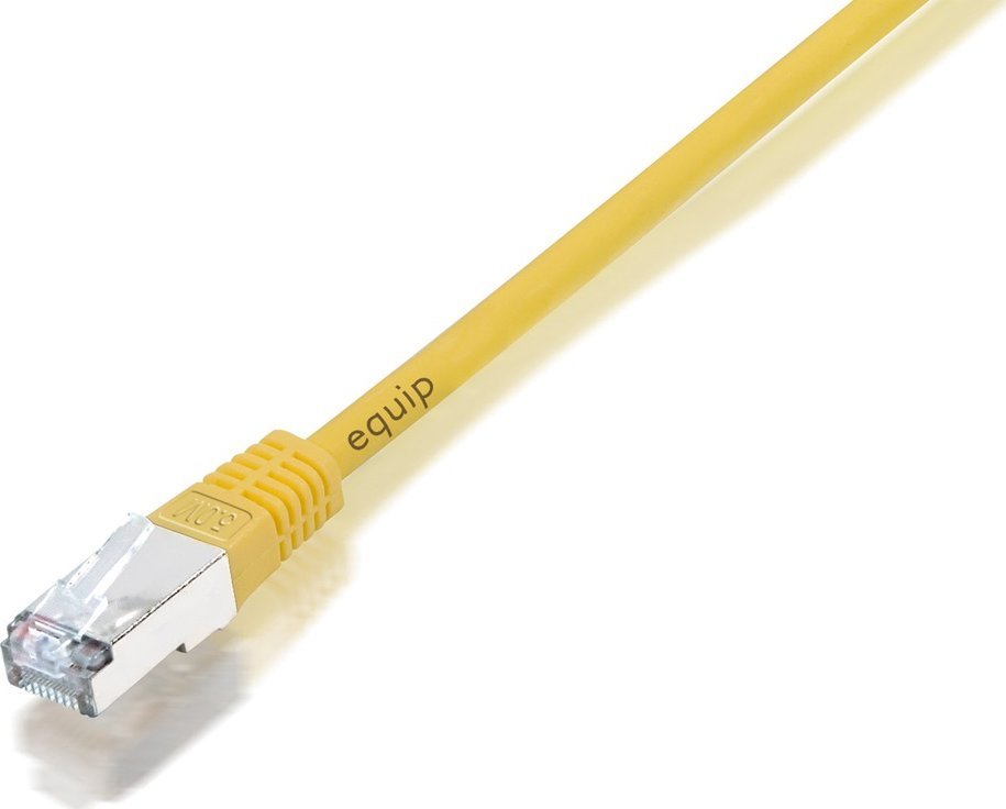 Equip equip - Patch- Cable - RJ- 45 (M) to RJ- 45 (M) - 2,0m - Foiled Unshielded Twisted Pair (F/UTP) - shielded, shaped, stranded - yellow (225461)
