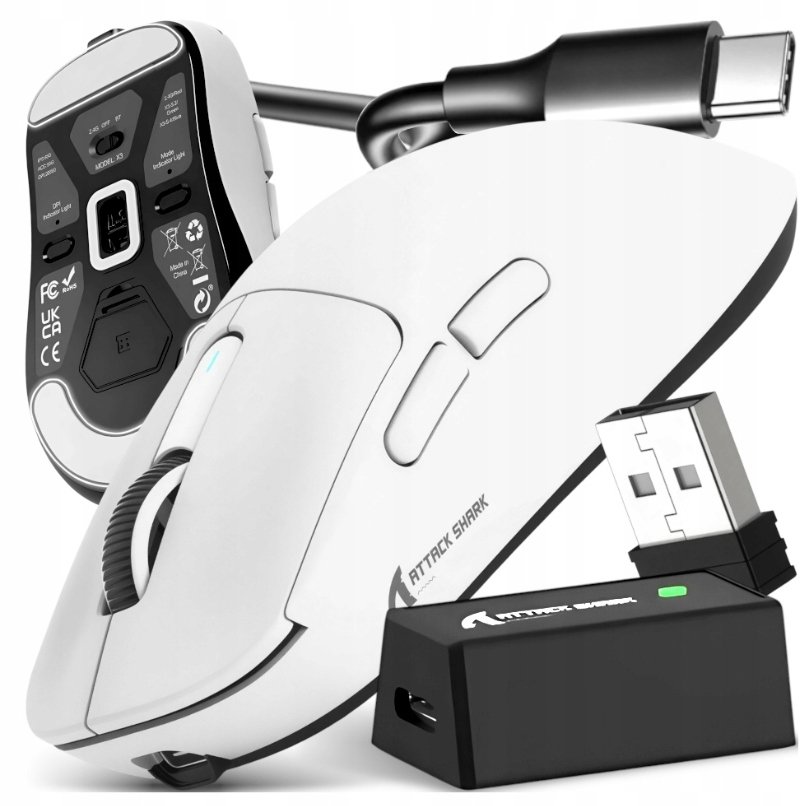 Mysz Attack Shark ATTACK SHARK X3PRO Three Modes 4K/8K Gaming Mouse