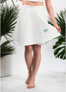 Yeye Spódnica na saunę dla saunamistrzyni w 100% bawełna Biały L