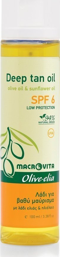Macrovita Olive.elia olejek do skóry opalonej SPF6 i olejkiem ze słonecznika 100ml