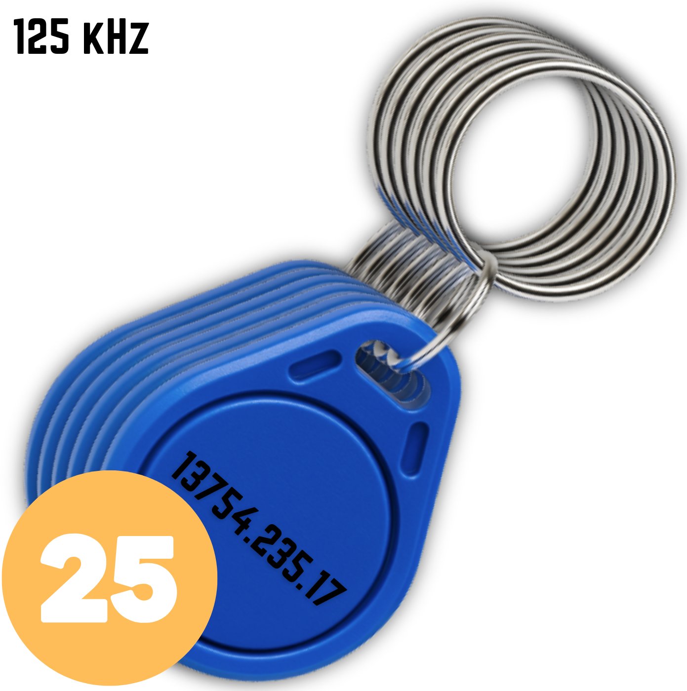 Spreest 25 SZT. BRELOK DOSTĘPU PASTYLKA RFID 125 KHZ ZBLIŻENIOWA ID unikalny