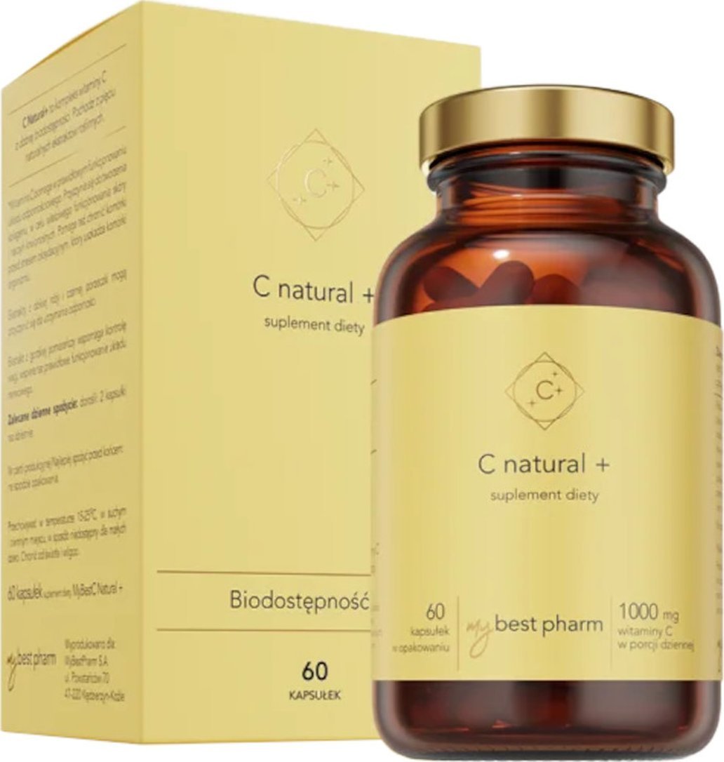MyBestPharm C natural+ suplement diety 60 kapsułek