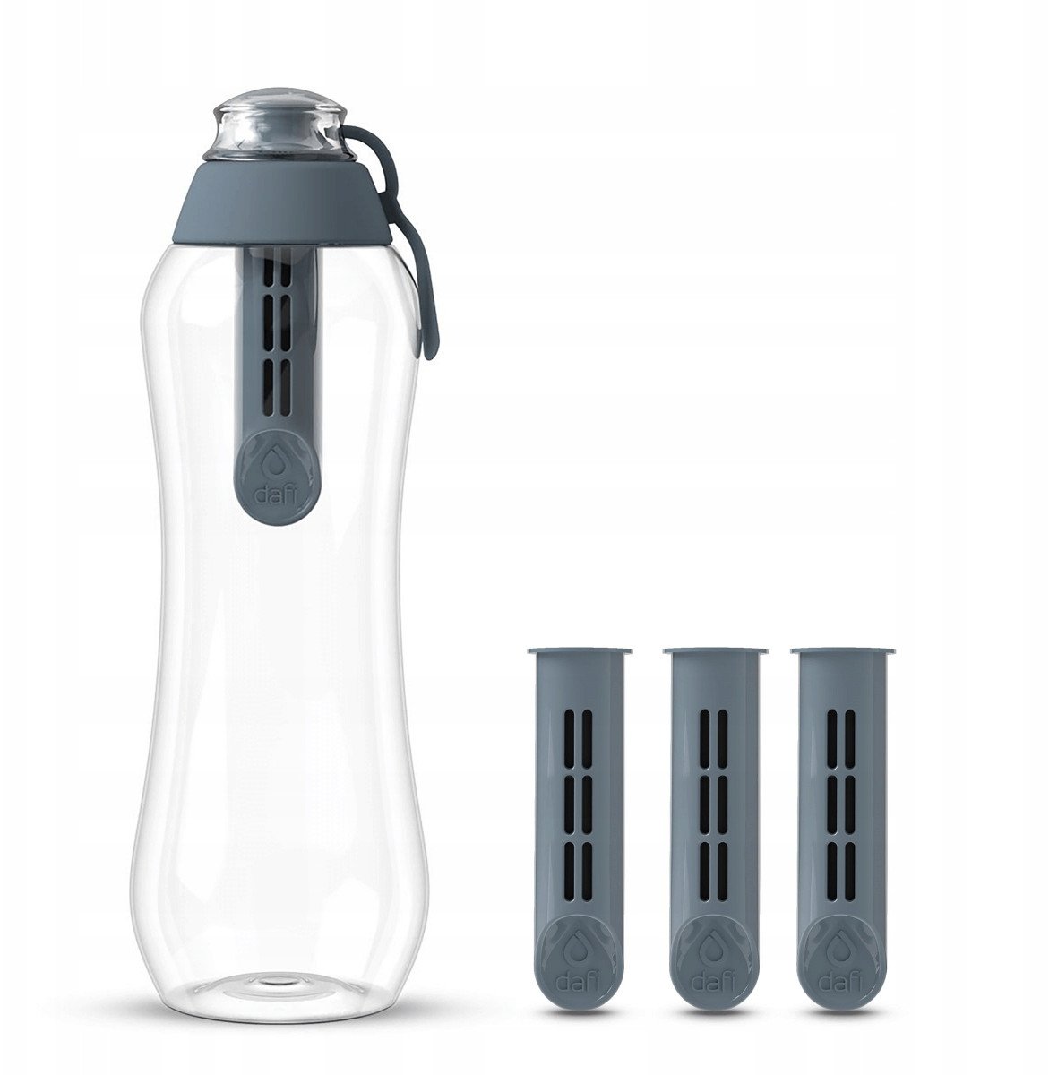 Dafi Butelka filtrująca 0,5l stalowa 4 filtry