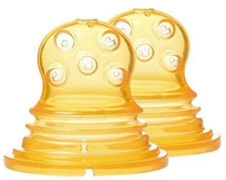 Riff Kidsme Food Squezeer opatentowana silikonowa końcówka z dużymi otworami do półpłynnych pokarmów 2 gab. od 4 miesiąca 160364