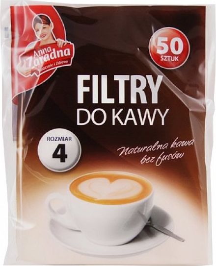 Anna Zaradna Filtry do kawy r. 4 50szt.