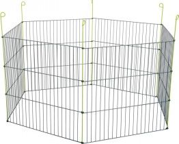 Zolux Zagroda metalowa, sześciokątna szara