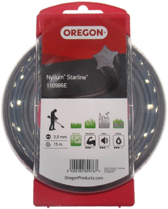 Oleo-Mac OREGON żyłka do kosy gwiazdka 3,0mm x 15m NYLIUM STARLINE (110986E)