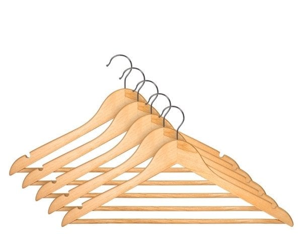 Domoletti WOODEN HANGER LSN001-A 5 PCS
