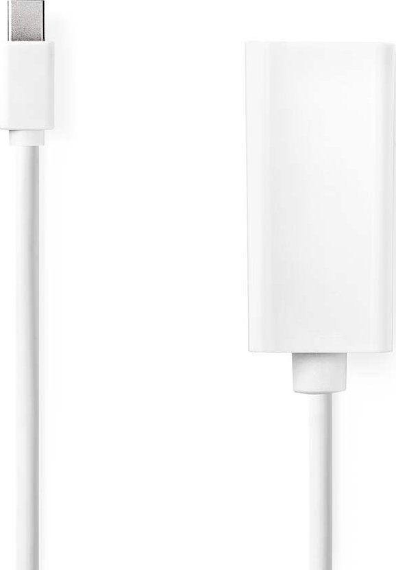 Adapter AV Nedis Nedis CCGB37650WT02 adapter kablowy 0,2 m Mini DisplayPort HDMI Typu A (Standard) Biały