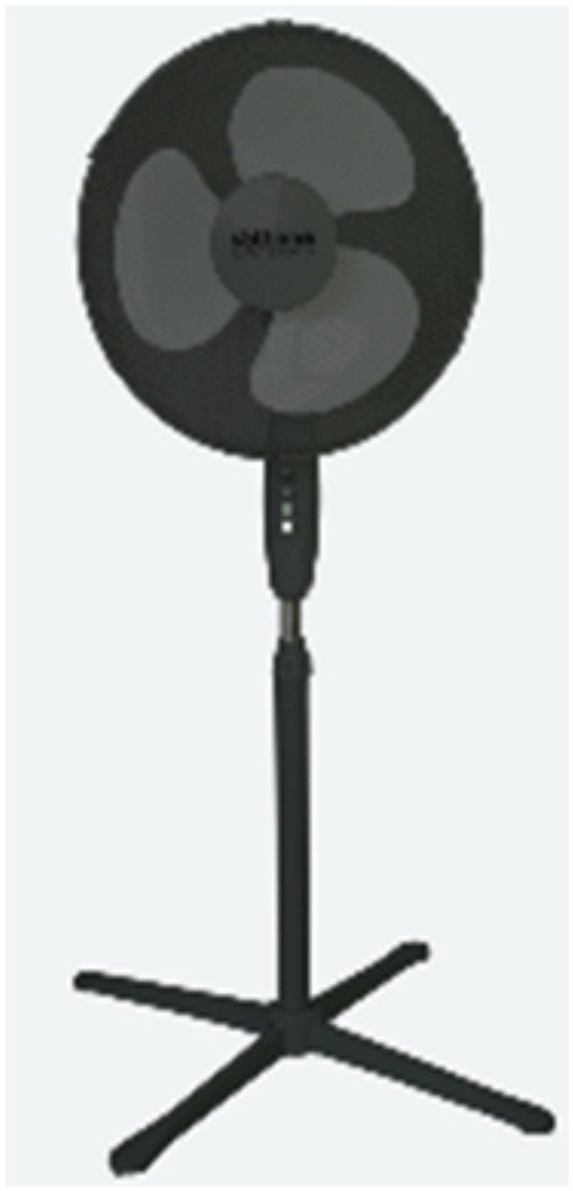 VOLTENO WENTYLATOR PODŁOGOWY CZARNY 40cm PODSTAWA KRZYŻAK