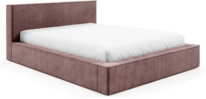 Łóżko FILO 180x200 stelaż metalowy , POJEMNIK, szerokie boki, Sztruks poso 027