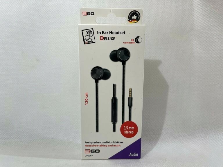 Słuchawki 2GO In-Ear Stereo-Headset "Deluxe" - czarny / antracyt