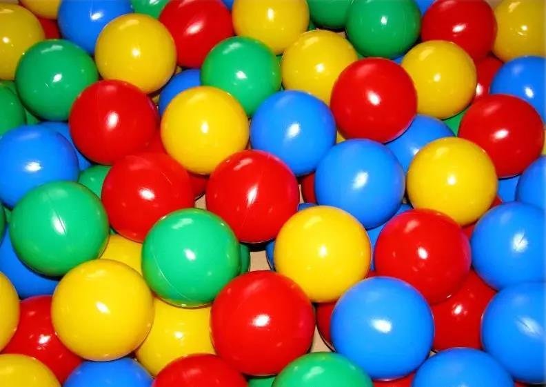 Piłka 6cm twarda 4kol 24/box H14046 52435