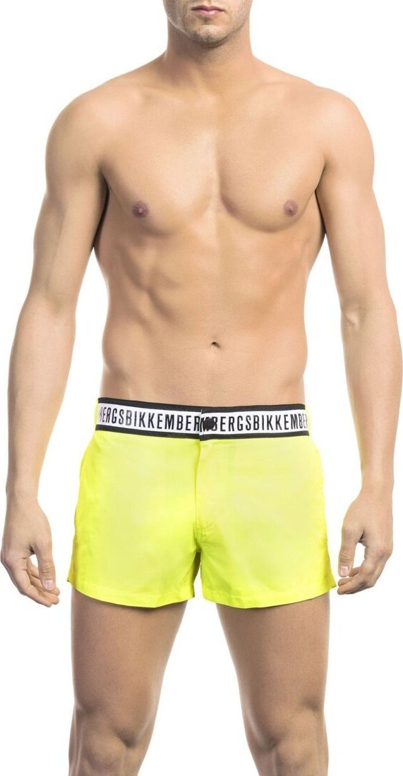 Zdjęcia - Kąpielówki / strój kąpielowy Dirk Bikkembergs Bikkembergs Modny, markowy strój kapielowy Bikkembergs Beachwear model BKK1MBX01 kolor Zółty. Odzież męska. Sezon: 2XL 