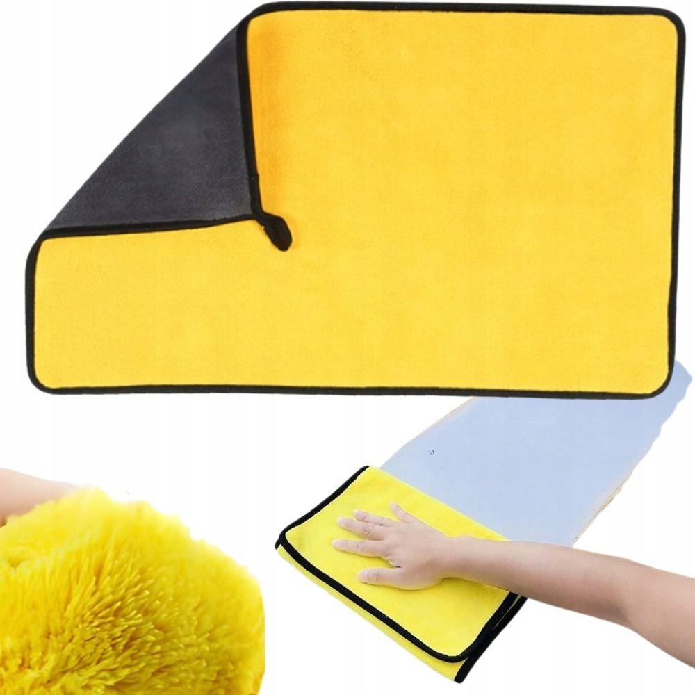 Verk Duża ścierka z mikrofibry do samochodu szyb uniwersalna 60x90 cm chłonna