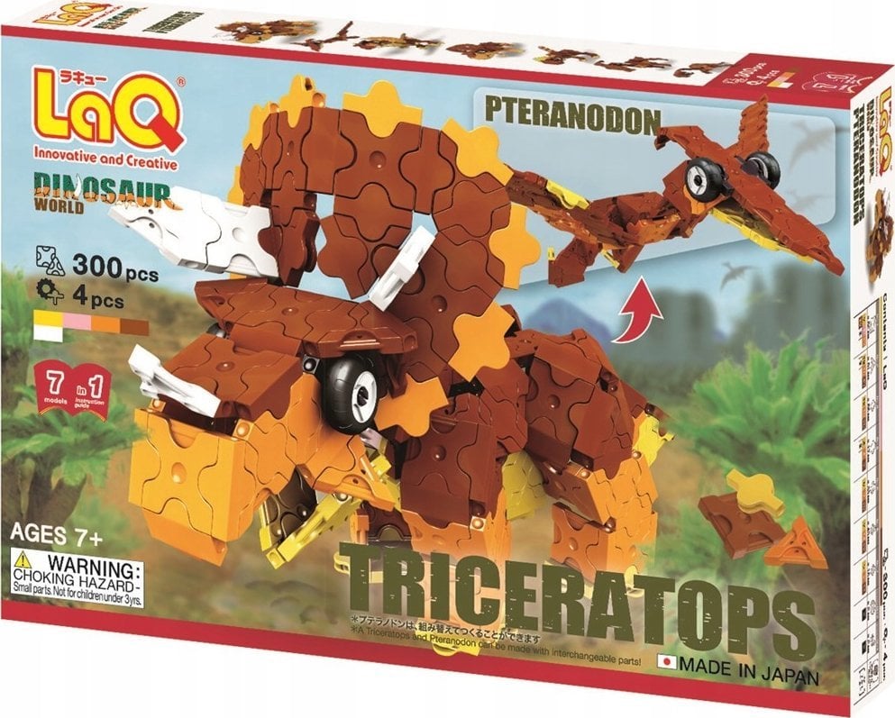 Klocki edukacyjne Triceratops&Pteranod