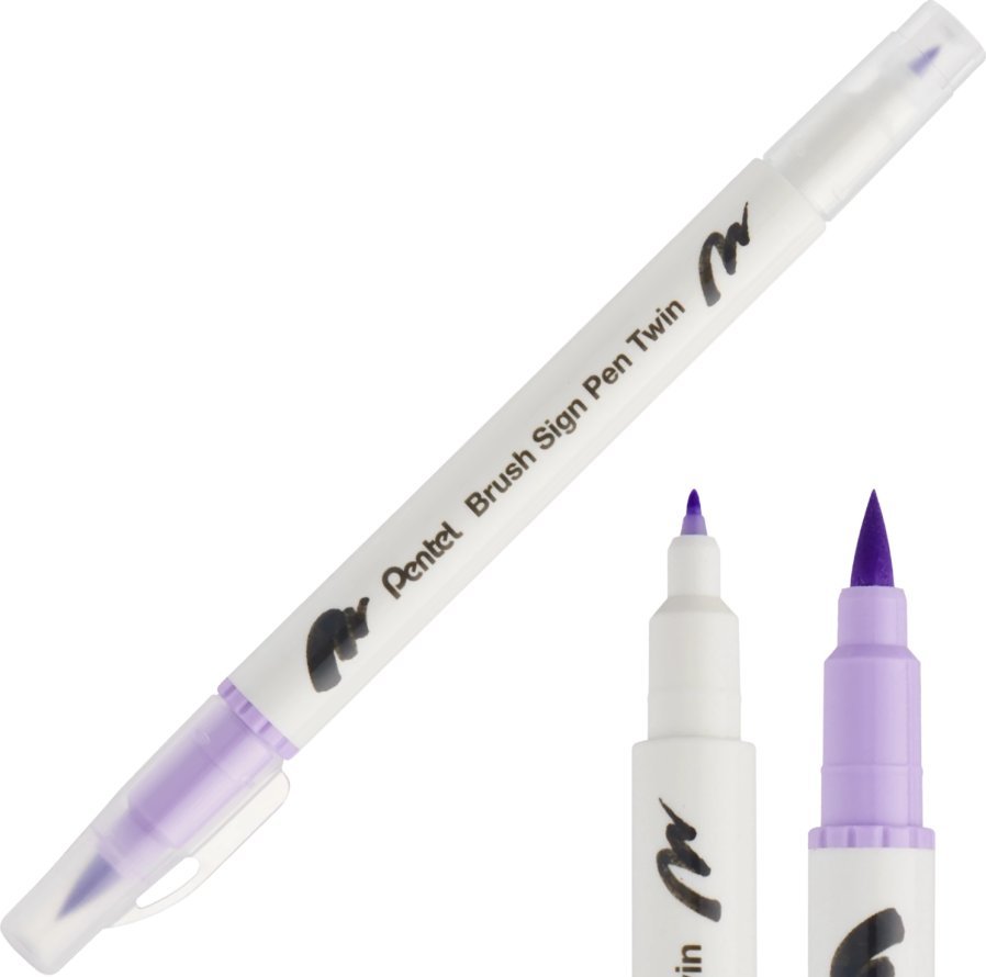 Pentel Pisak Brush Pentel Dwustronny Heliotrop SESW30C-T131