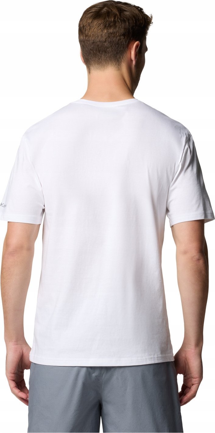 Columbia Path Lake II Graphic Tee 1934814111 białe S