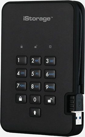 Dysk zewnętrzny HDD iStorage diskAshur2 500GB Czarny (IS-DA2-256-500-B)
