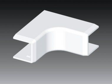 Kopos Pokrywa narożna wewnętrzna LHD 40 x 20mm biała (8635)