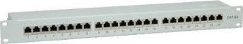 Triton VALUE Patch panel kat. 6A (klasa EA) 19, 24 P, ekranowany, szary